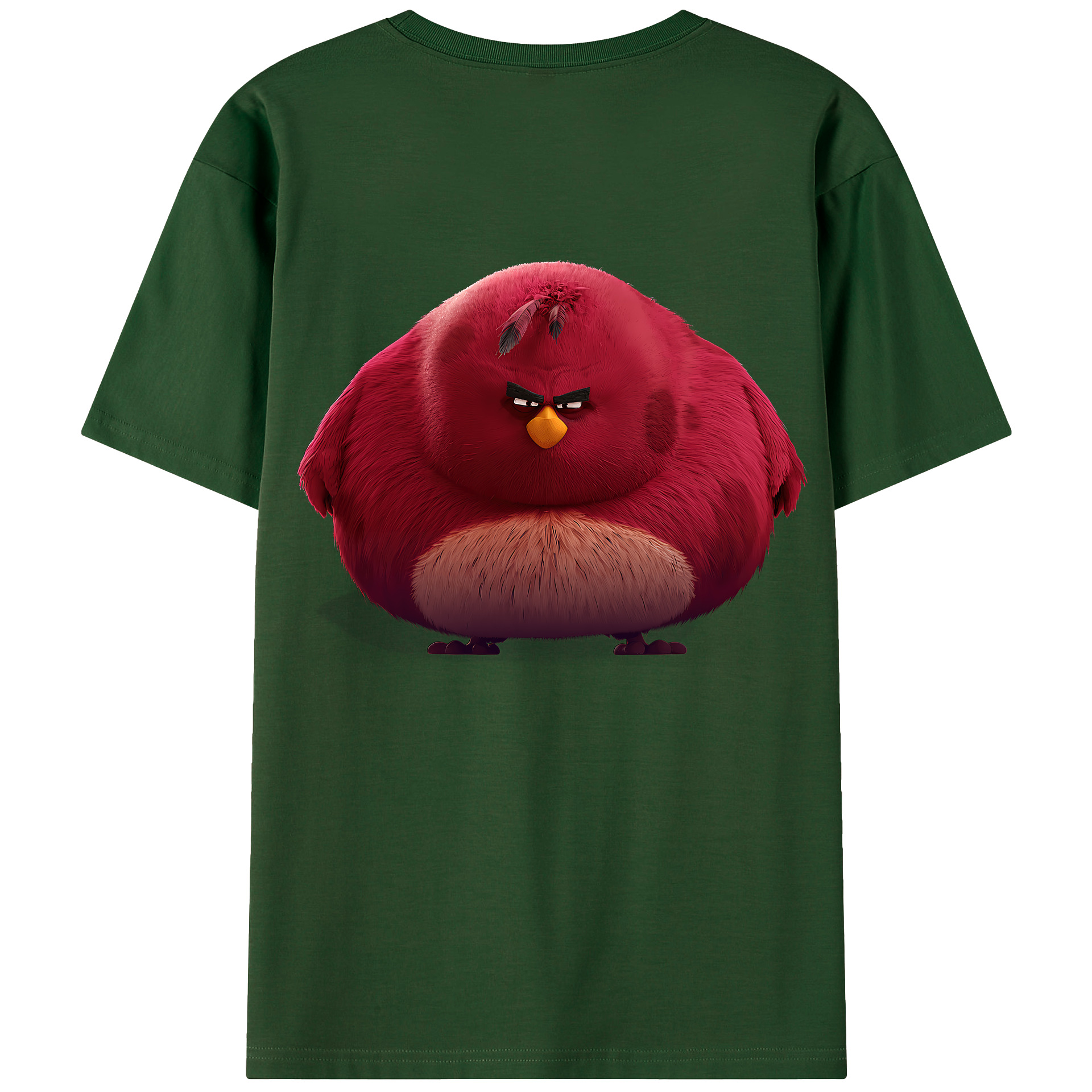 （画像用） Angry Birds アングリーバード 綿100％半袖Tシャツ（背面プリント）
